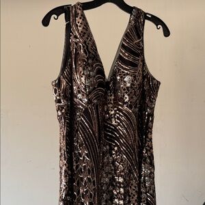 Elegant Sequin Evening Dress